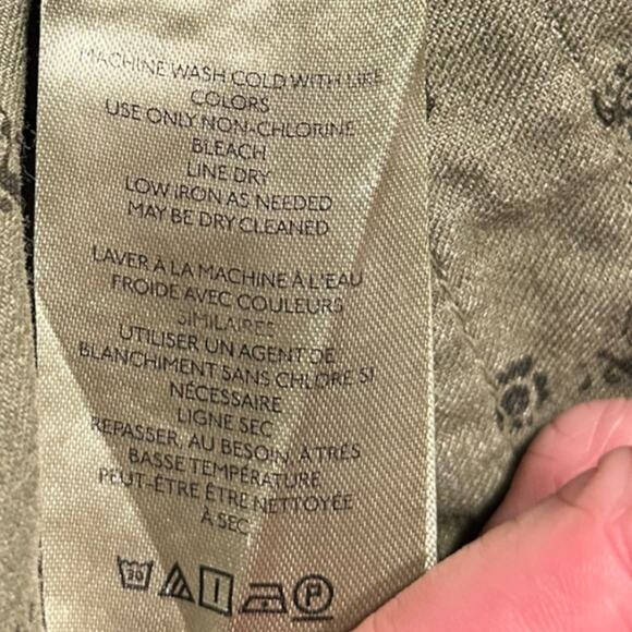 Anthropologie Pilcro Cargo Utility Jean Women's Size 30 Olive Army Green - Picture 7 of 7